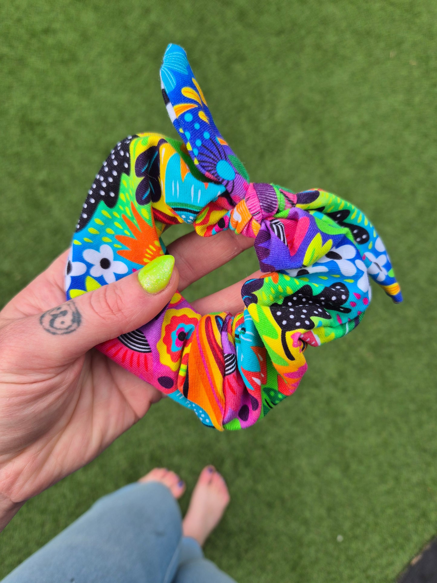 rainbow butterfly Hair Scrunchie